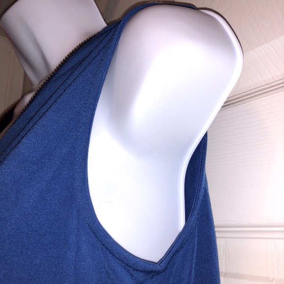 Carmen Marc Valvo Cobalt Blue Tank Top - Picture 6 of 8